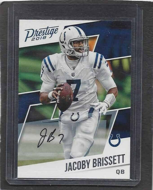 JACOBY BRISSETT 2018 PRESTIGE COLTS RARE SP AUTO #128