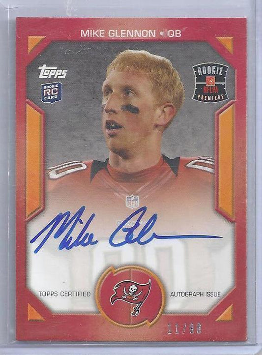 MIKE GLENNON 2013 TOPPS ROOKIE PREMIERE PHOTO SHOOT ON CARD AUTO RC #D 11/90