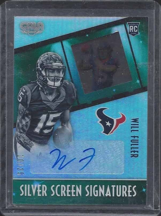 WILL FULLER 2016 GALA SILVER SCREEN SIGNATURES EMERALD GREEN AUTO RC #D 10/25