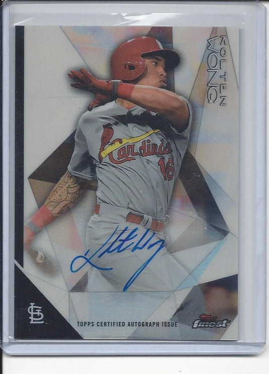 KOLTEN WONG 2015 TOPPS FINEST CARDINALS REFRACTOR ON CARD AUTO