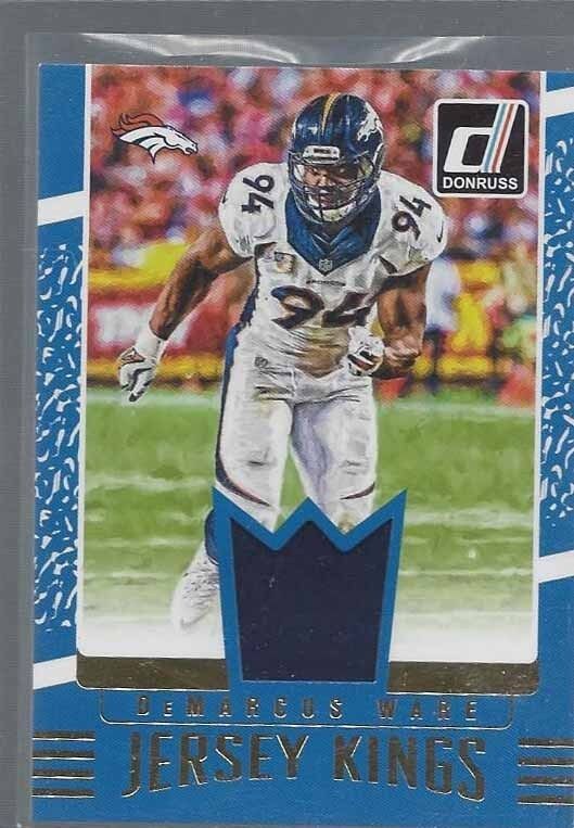 DEMARCUS WARE 2016 DONRUSS JERSEY KINGS BRONCOS GAME USED JERSEY #11