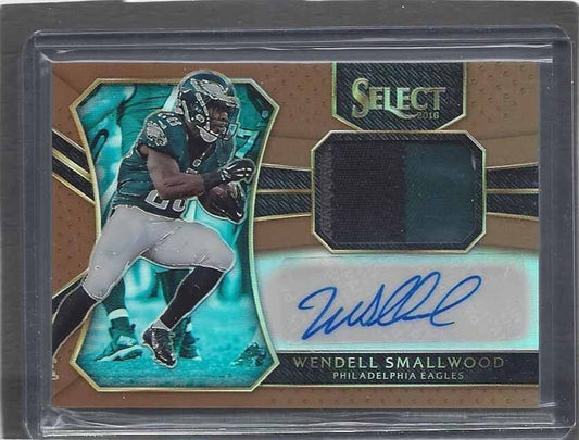 WENDELL SMALLWOOD 2016 SELECT COPPER RPA PRIZM 3 COLOR PATCH AUTO RC #D 31/49