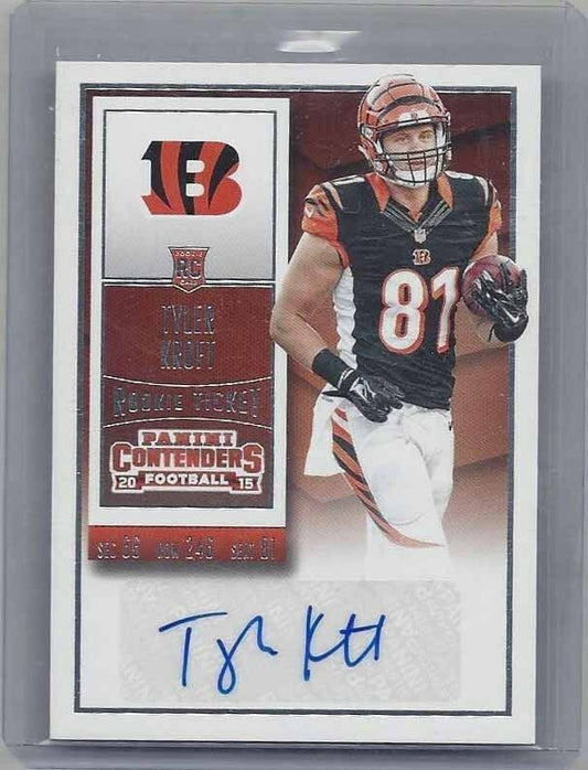 TYLER KROFT 2015 PANINI CONTENDERS ROOKIE TICKET VARIATION AUTO RC SP #131B