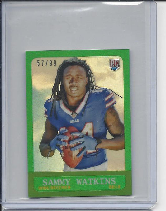 SAMMY WATKINS 2014 TOPPS CHROME 1963 STYLE MINI REFRACTOR ROOKIE RC #D 67/99