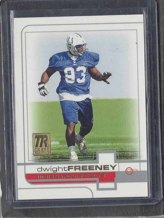 DWIGHT FREENEY 2002 TOPPS RESERVE COLTS TRUE ROOKIE RC #D 31/999