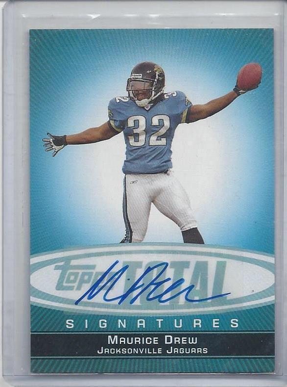 MAURICE JONES DREW 2006 TOPPS TOTAL SIGNATURES JAGUARS AUTO RC