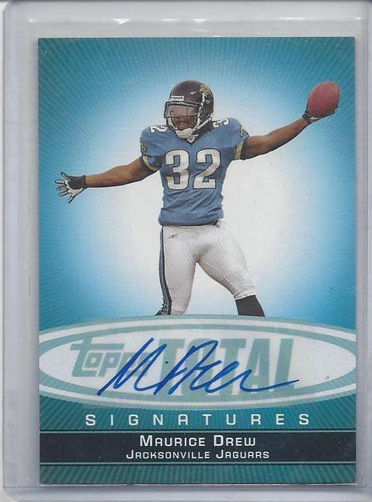MAURICE JONES DREW 2006 TOPPS TOTAL SIGNATURES JAGUARS AUTO RC
