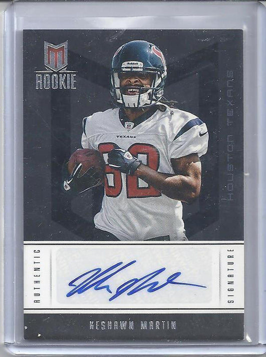 KESHAWN MARTIN 2012 PANINI MOMENTUM TEXANS AUTO RC #D 303/799