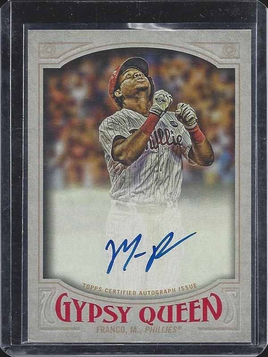 MAIKEL FRANCO 2016 TOPPS GYPSY QUEEN PHILLIES ON CARD AUTO RC
