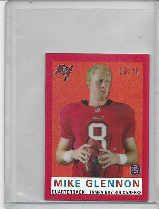 MIKE GLENNON 2013 TOPPS CHROME MINI RED REFRACTOR RC #D 56/75