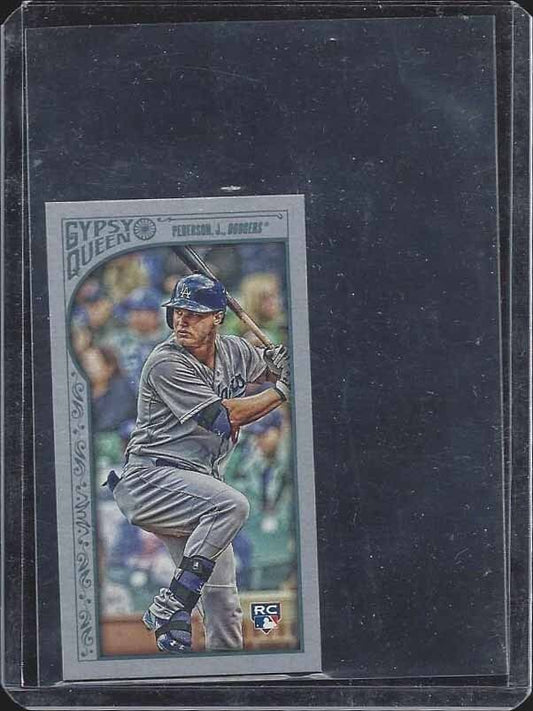 JOC PEDERSON 2015 TOPPS GYPSY QUEEN MINI GRAY SILVER BORDER PARALLEL RC #D /199
