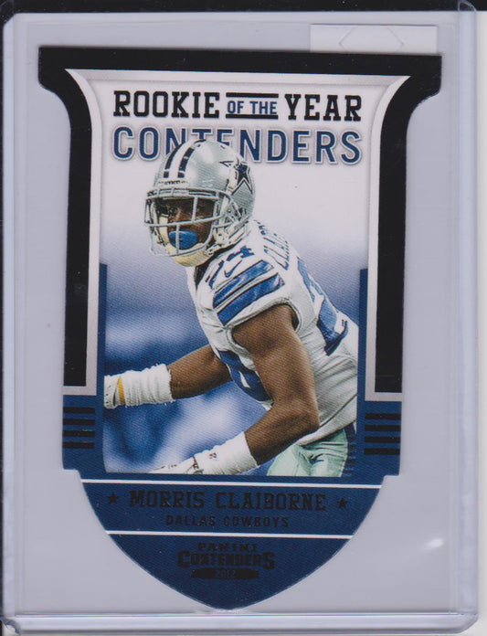MORRIS CLAIBORNE 2012 ROOKIE OF THE YEAR CONTENDERS BLACK DIE CUT RC #D 21/50