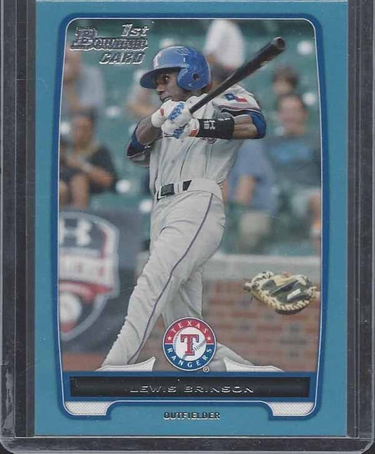 LEWIS BRINSON 2012 BOWMAN DRAFT PROSPECTS 1ST PROSPECT BLUE PARALLEL #D 428/500