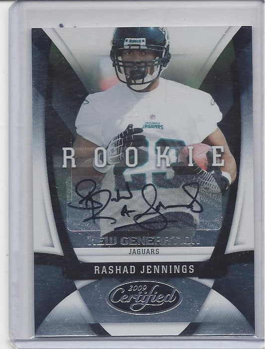 RASHAD JENNINGS 2009 CERTIFIED NEW GENERATION AUTO RC #D /499