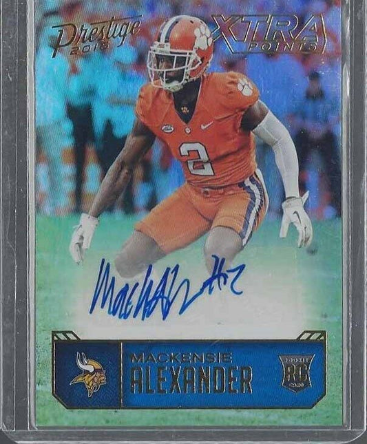 MACKENSIE ALEXANDER 2016 PRESTIGE XTRA POINTS GOLD ROOKIE AUTO RC #D 11/50