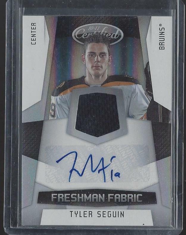 TYLER SEGUIN 2010-11 CERTIFIED FRESHMAN FABRIC ROOKIE JERSEY AUTO RC #D 73/499