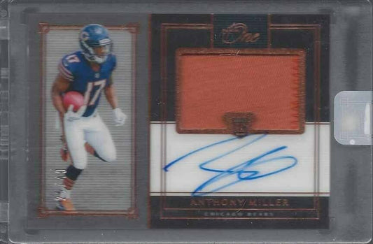 ANTHONY MILLER 2018 PANINI ONE ACETATE RPA ON CARD PATCH AUTO RC #D 25/49