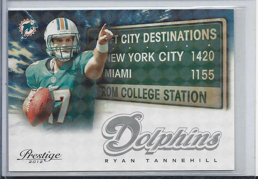 RYAN TANNEHILL 2012 PRESTIGE DRAFT CITY DESTINATIONS HOLOKOTE RC #D 42/100