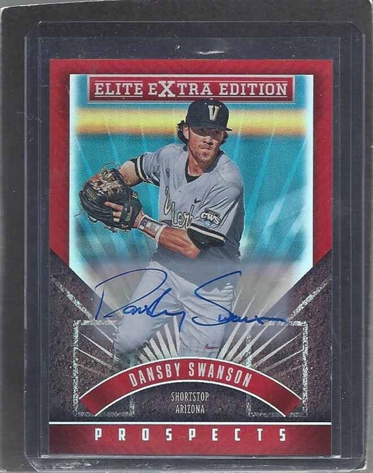 DANSBY SWANSON 2015 ELITE EXTRA EDITION ON CARD PROSPECT AUTO #2