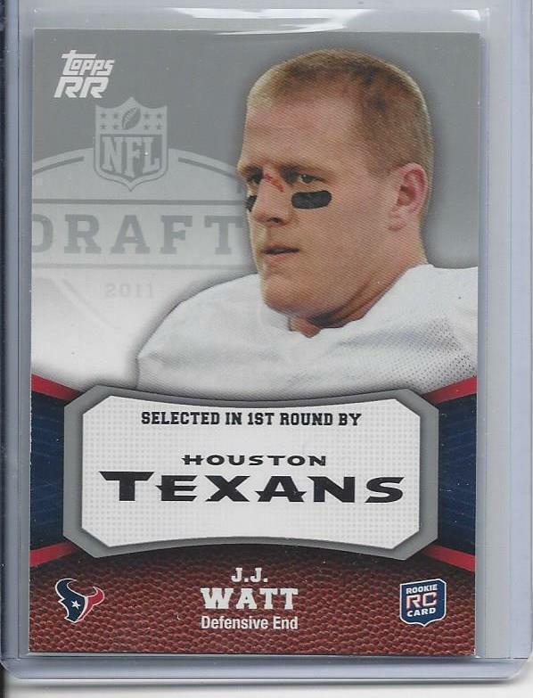 J.J. WATT 2011 TOPPS RISING ROOKIES TEXANS TRUE ROOKIE RC #146