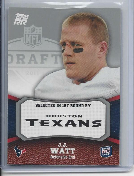 J.J. WATT 2011 TOPPS RISING ROOKIES TEXANS TRUE ROOKIE RC #146