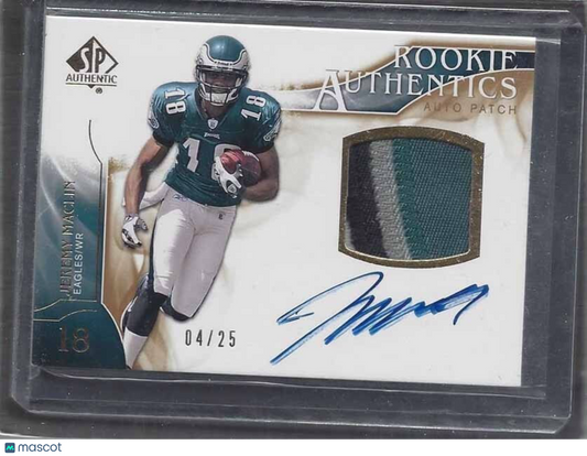 JEREMY MACLIN 2009 SP AUTHENTIC GOLD RPA ROOKIE PATCH AUTO RC #D /25