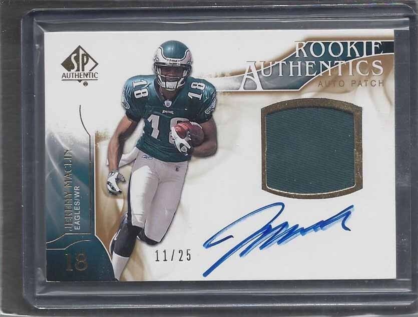 JEREMY MACLIN 2009 SP AUTHENTIC GOLD RPA ROOKIE PATCH AUTO RC #D /25