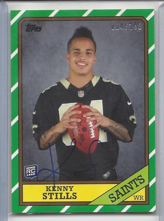 KENNY STILLS 2013 TOPPS 1986 RETRO SAINTS ON CARD AUTO RC #D 4/140