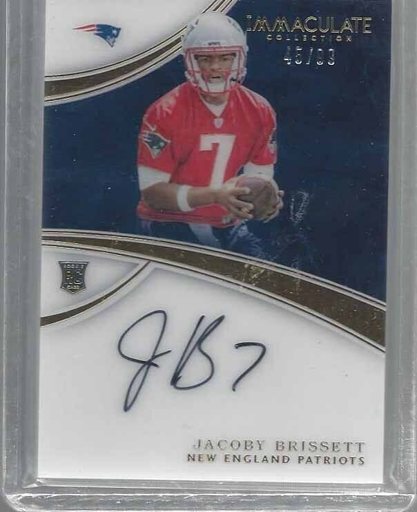 JACOBY BRISSETT 2016 IMMACULATE ACETATE ON CARD ROOKIE AUTO RC #D 45/99