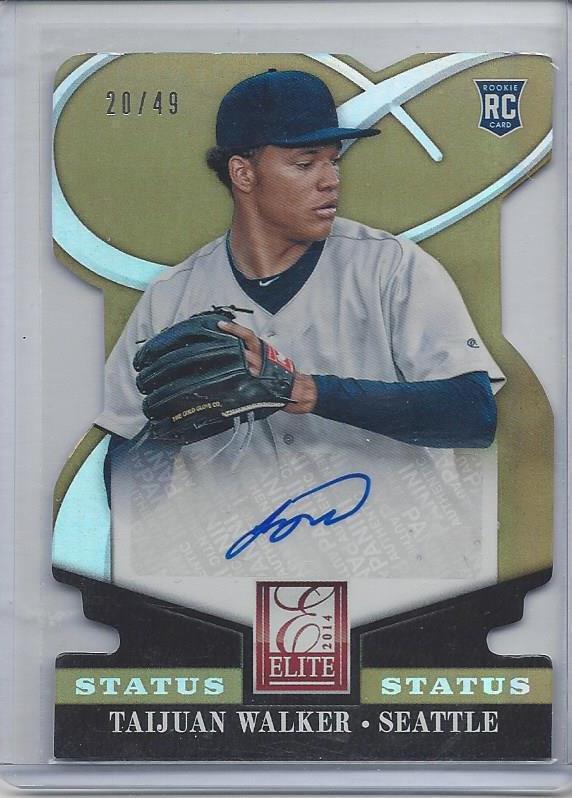 TAIJUAN WALKER 2014 ELITE STATUS GOLD DIE CUT AUTO #D 20/49