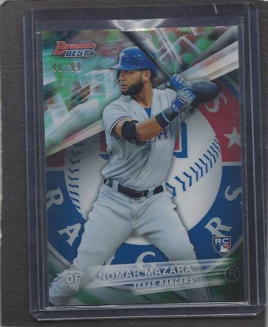 NOMAR MAZARA 2016 BOWMANS BEST GREEN REFRACTOR ROOKIE RC #D 48/99