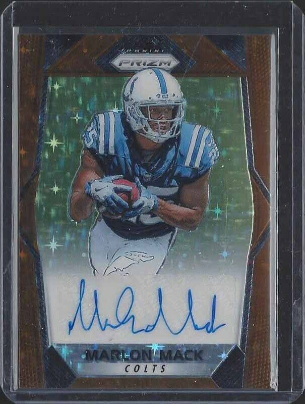 MARLON MACK 2017 PANINI PRIZM BRONZE STARS PRIZMS FOTL ROOKIE AUTO RC SSP /20