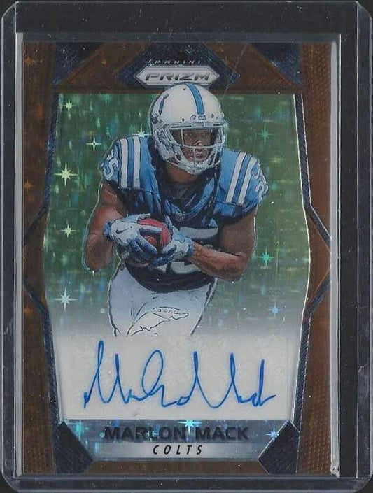 MARLON MACK 2017 PANINI PRIZM BRONZE STARS PRIZMS FOTL ROOKIE AUTO RC SSP /20