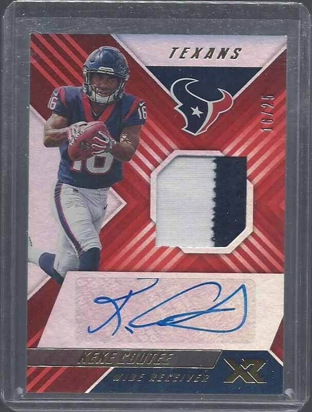 1/1 KEKE COUTEE 2018 XR ORANGE RPA PATCH AUTO RC #D 16/25 COUTEE'S JERSEY #16 !!
