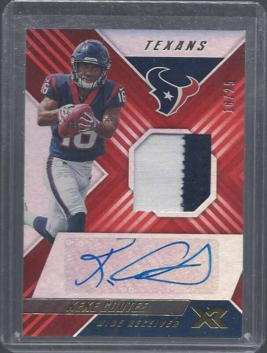 1/1 KEKE COUTEE 2018 XR ORANGE RPA PATCH AUTO RC #D 16/25 COUTEE'S JERSEY #16 !!