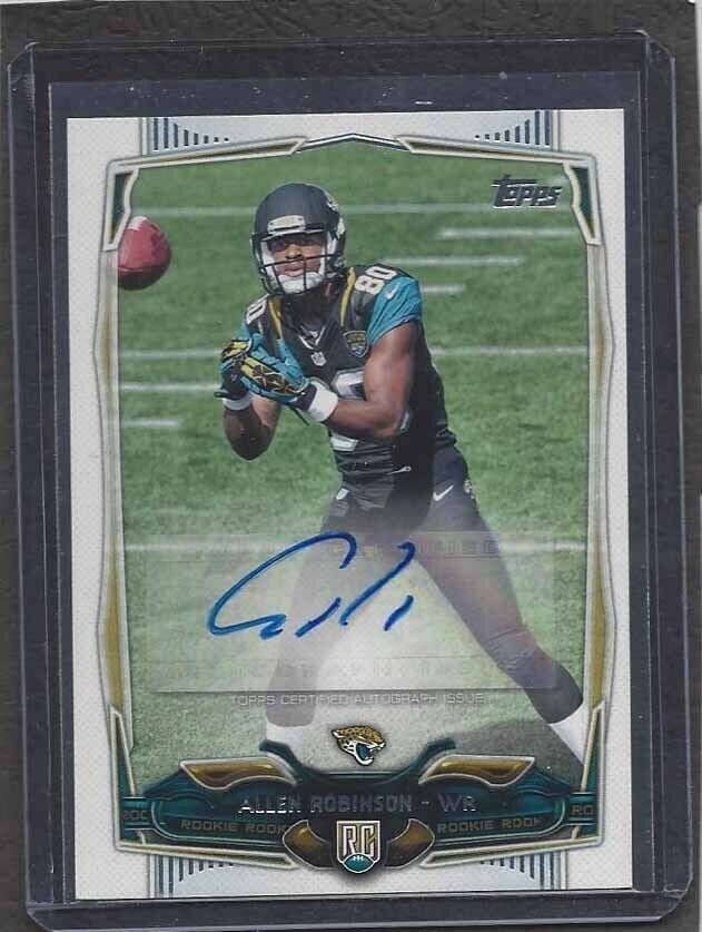 ALLEN ROBINSON 2014 TOPPS SHORT PRINT BASE VARIATION ROOKIE AUTO RC SSP #375