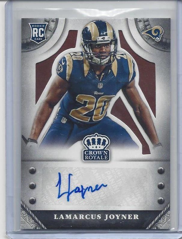 LAMARCUS JOYNER 2014 CROWN ROYALE RAMS AUTO RC #D 7/99