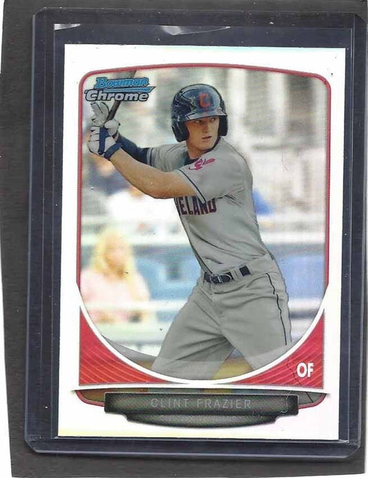 CLINT FRAZIER 2013 BOWMAN DRAFT CHROME PROSPECTS REFRACTOR PROSPECT #15