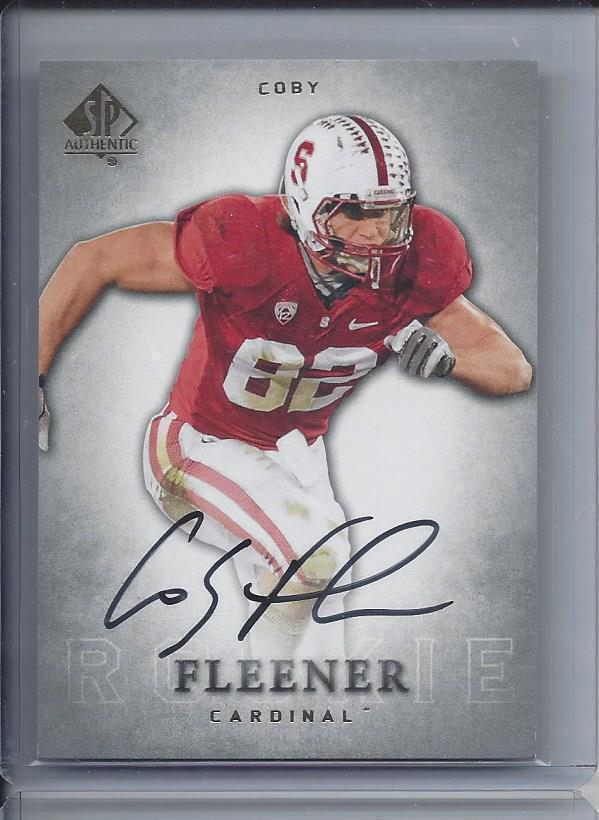 COBY FLEENER 2012 SP AUTHENTIC SP SHORT PRINT RARE ON CARD STANFORD AUTO RC #125