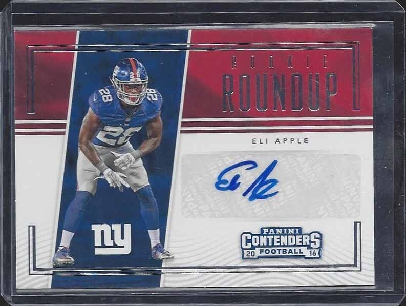 ELI APPLE 2016 PANINI CONTENDERS GIANTS ROOKIE ROUNDUP AUTO RC #44