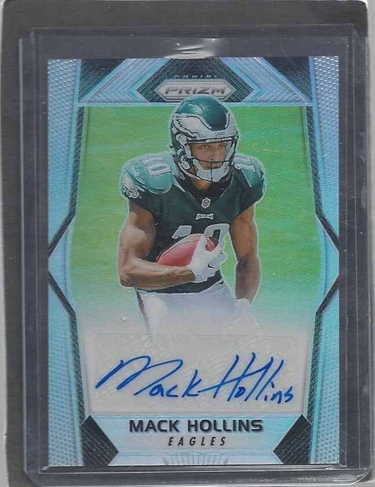 MACK HOLLINS 2017 PANINI PRIZM SILVER PRIZMS EAGLES ROOKIE AUTO RC