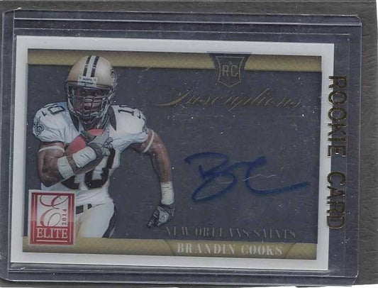 BRANDIN COOKS 2014 ELITE INSCRIPTIONS ACETATE HORIZONTAL ON CARD AUTO RC SP #8