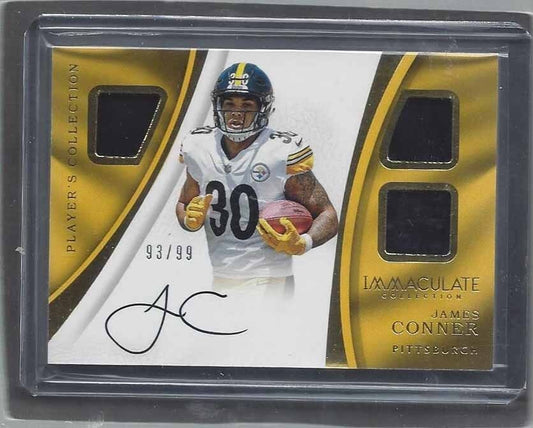 JAMES CONNER 2017 PANINI IMMACULATE COLLECTION TRIPLE JERSEY AUTO RC #D 93/99