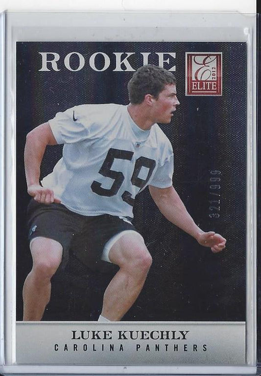 LUKE KUECHLY 2012 ELITE PANTHERS TRUE ROOKIE RC #D 321/999