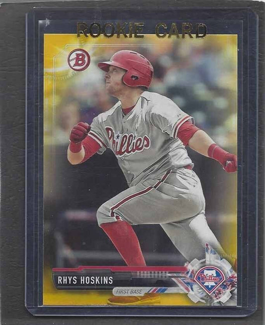 RHYS HOSKINS 2017 BOWMAN PROSPECTS YELLOW PROSPECT #117