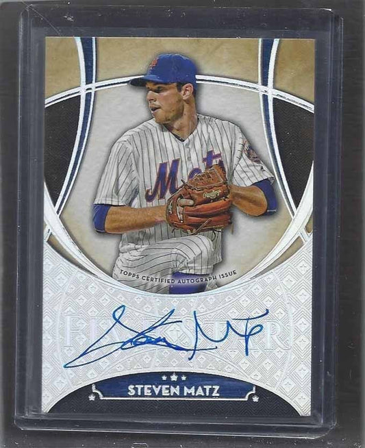 STEVEN MATZ 2017 TOPPS 5 FIVE STAR SILVER RAINBOW ON CARD METS AUTO