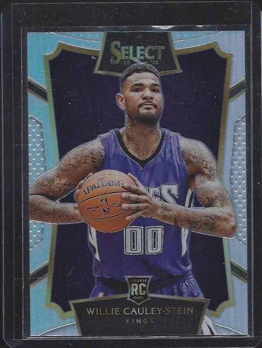WILLIE CAULEY STEIN 2015-16 PANINI SELECT SILVER PRIZM KINGS ROOKIE RC #80