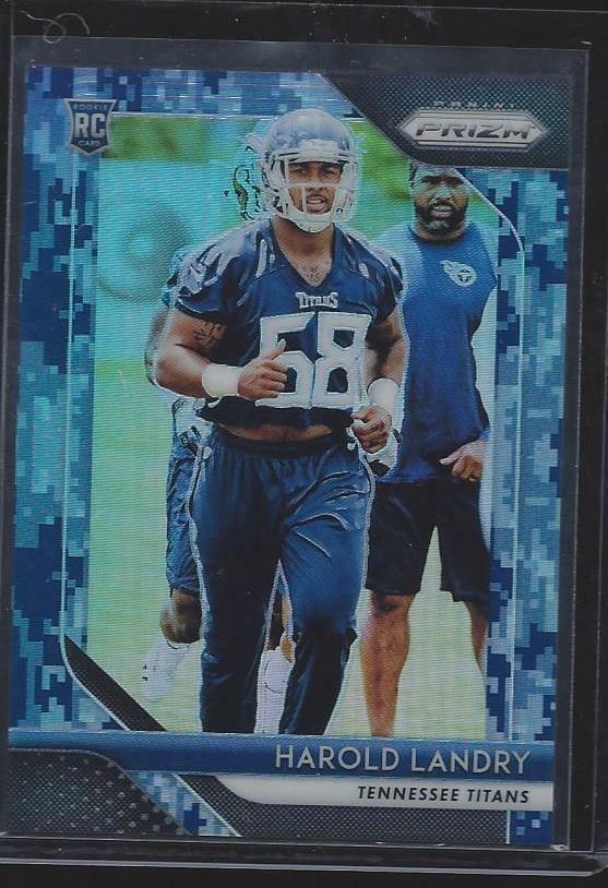 HAROLD LANDRY 2018 PANINI PRIZM CAMO PRIZMS RC #D 25/25