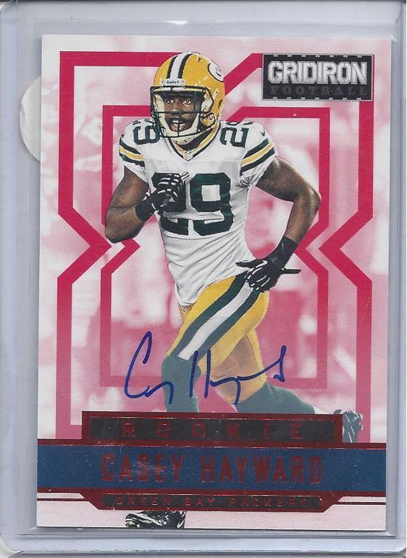 CASEY HAYWARD 2012 GRIDIRON GEAR X PACKERS AUTO RC #D 254/499