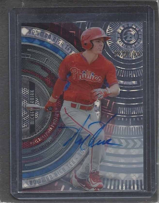 MICKEY MONIAK 2017 BOWMAN HIGH TEK TIDAL DIFFRACTOR ON CARD PROSPECT AUTO /199
